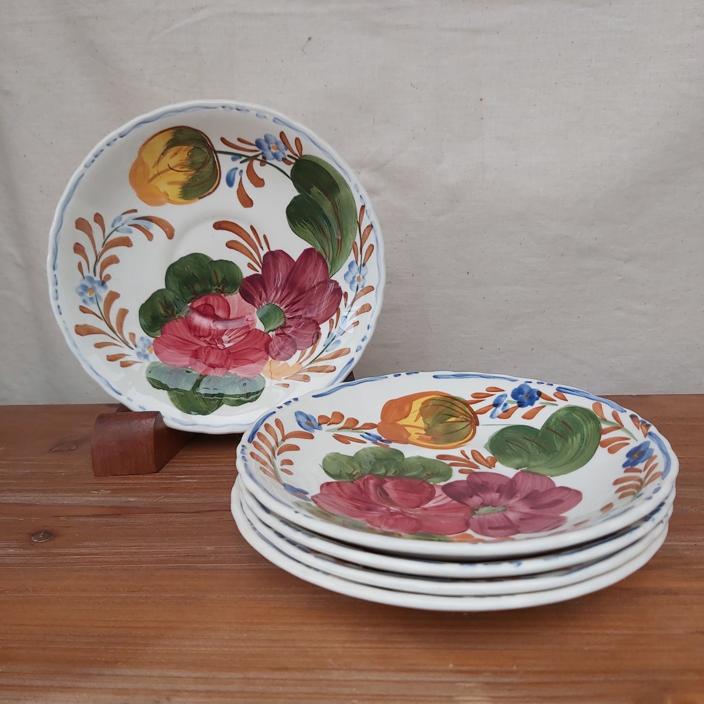 Belle Fiore Saucers Set of 5