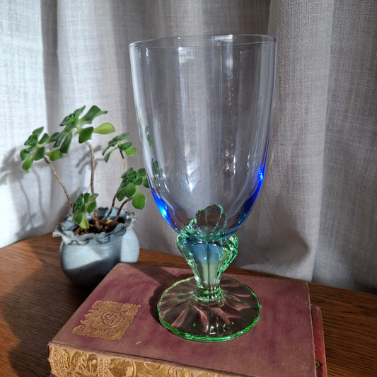 Bermioli Rocco Bahia Blue & Green Glass Goblets