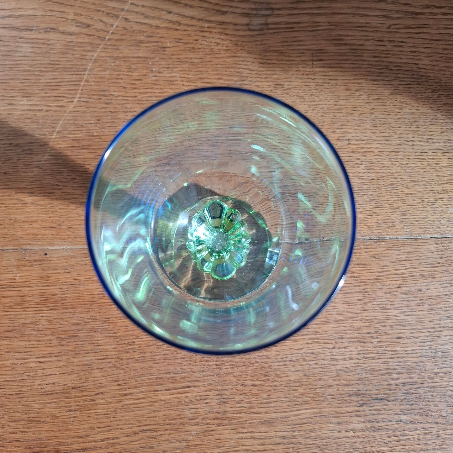 Bermioli Rocco Bahia Blue & Green Glass Goblets