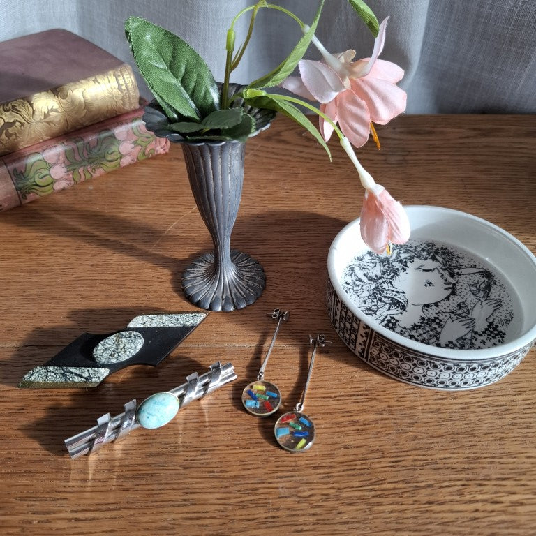 Foraar Spring Trinket Dish by Bjorn Wiinblad for Nymolle Denmark