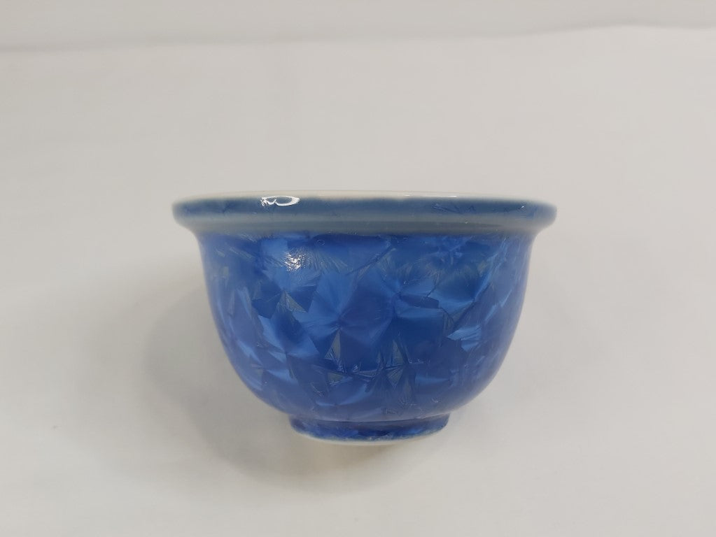 Japanese Blue Crystalline Glaze Bowl