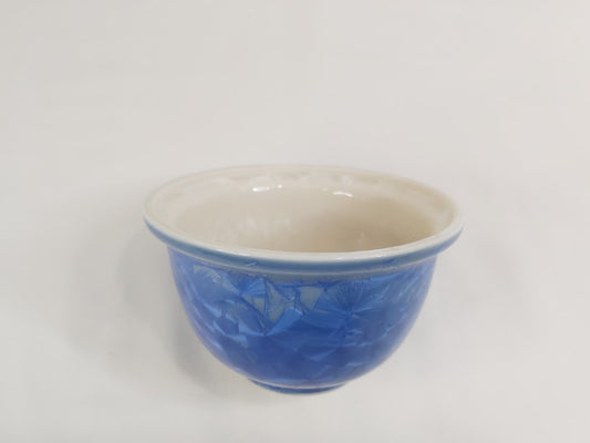 Japanese Blue Crystalline Glaze Bowl