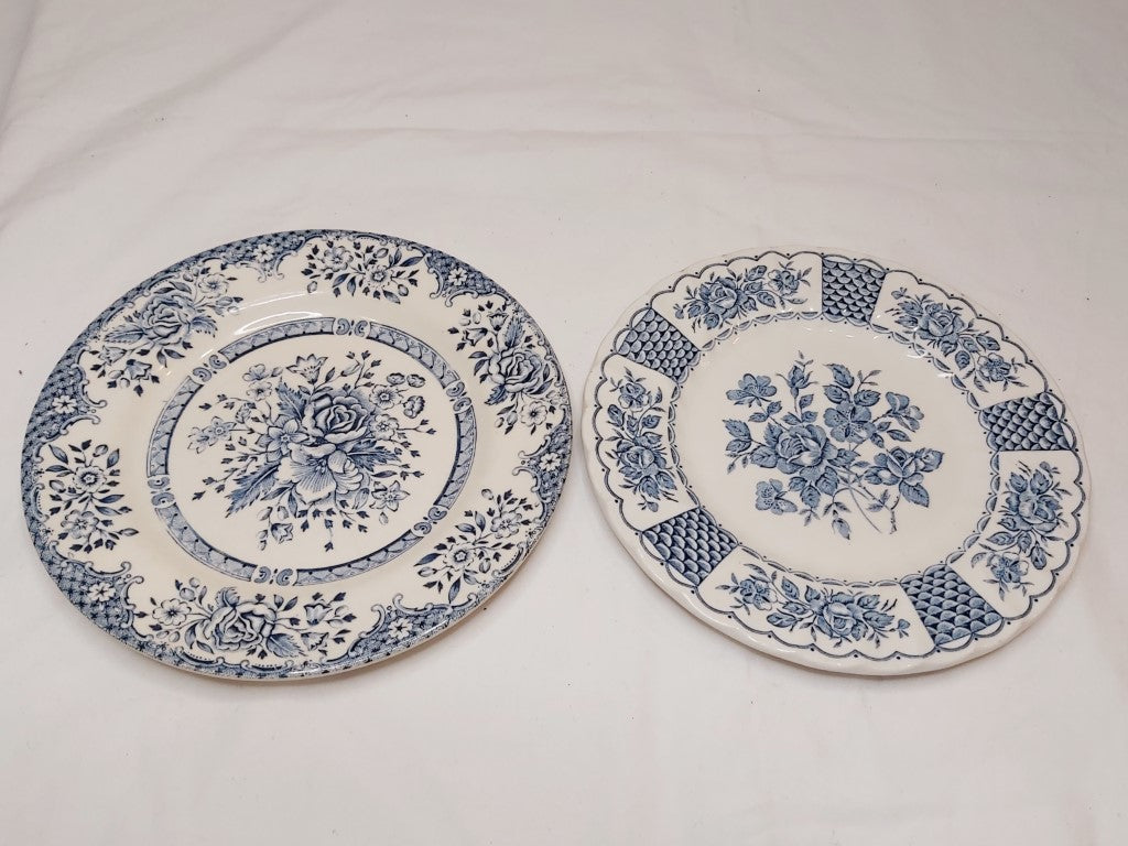 Pair of Blue & White Side Plates