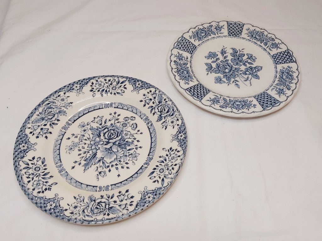 Pair of Blue & White Side Plates