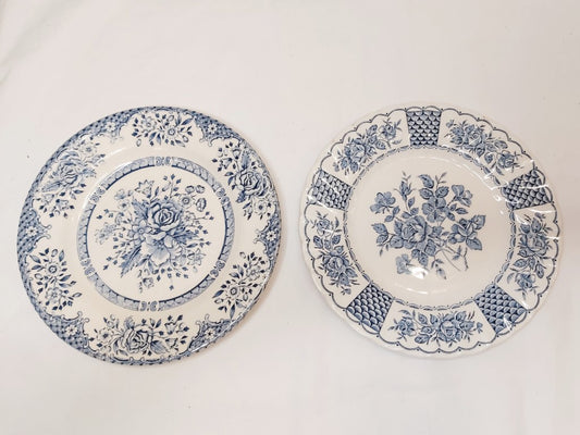 Pair of Blue & White Side Plates