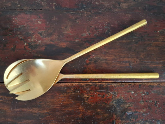 Brass Alex & Corban Salad Servers