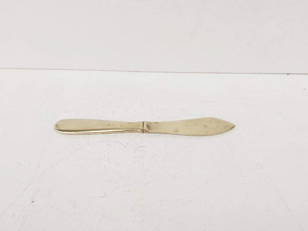 Vintage Brass Butter Knife