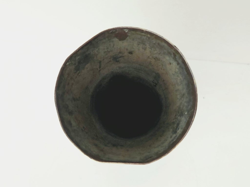 Heavy Brass Catholic Altar Vase