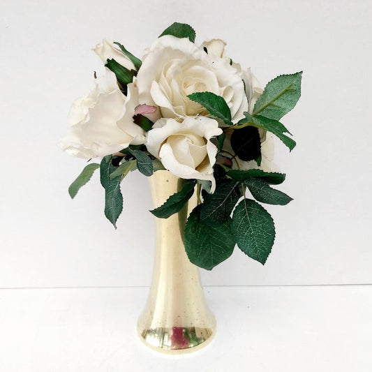 Heavy Brass Catholic Altar Vase