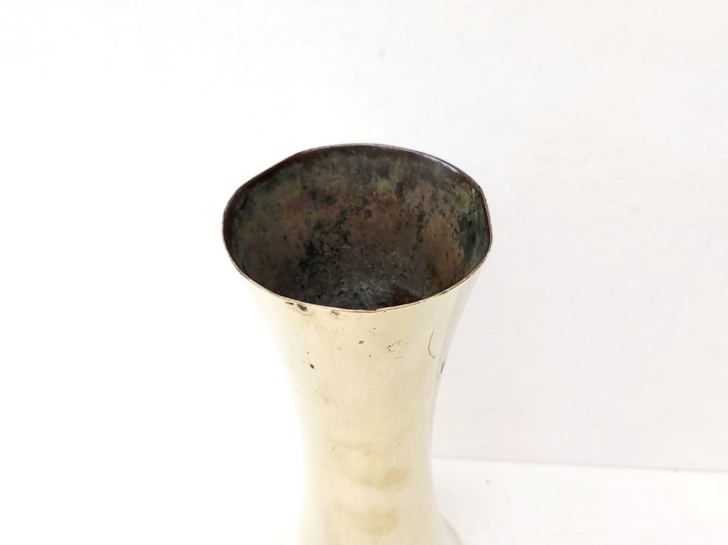 Heavy Brass Catholic Altar Vase