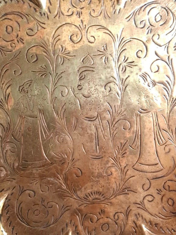 Beautiful Brass Flower Shaped Tray