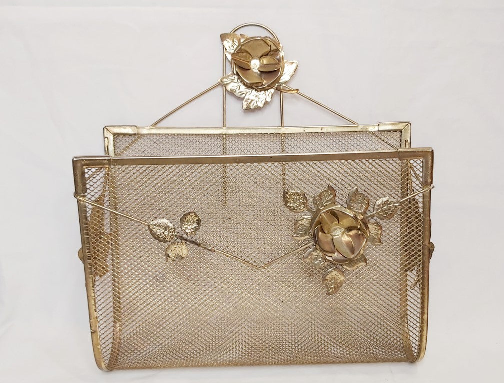 Vintage Wall Hanging Brass Letter Holder