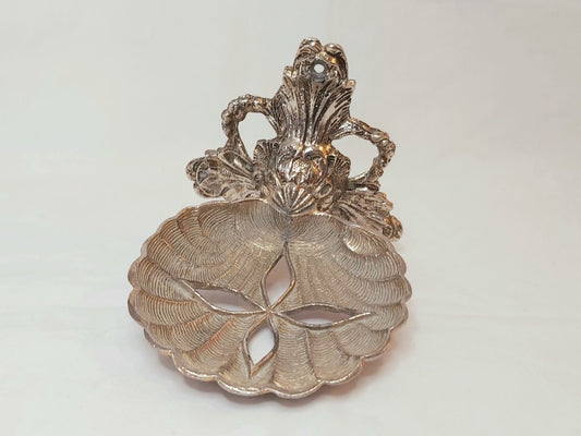Vintage Pewter Wall Hung Shell Soap Dish