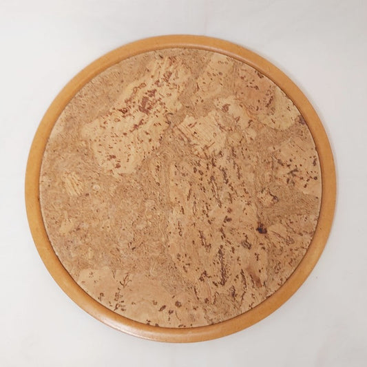 Fabulous Vintage Brenda Bridget Cork & Wood Tray