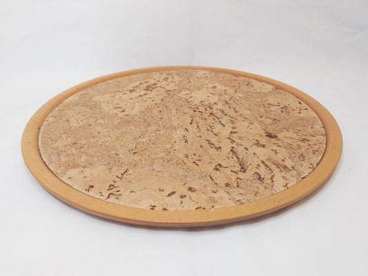 Fabulous Vintage Brenda Bridget Cork & Wood Tray
