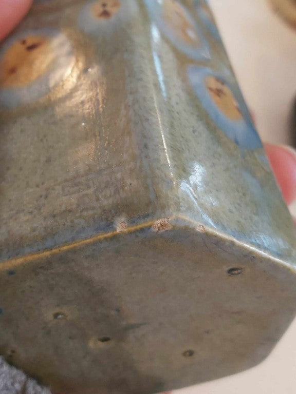 Unique Glazed Hexagon Vase