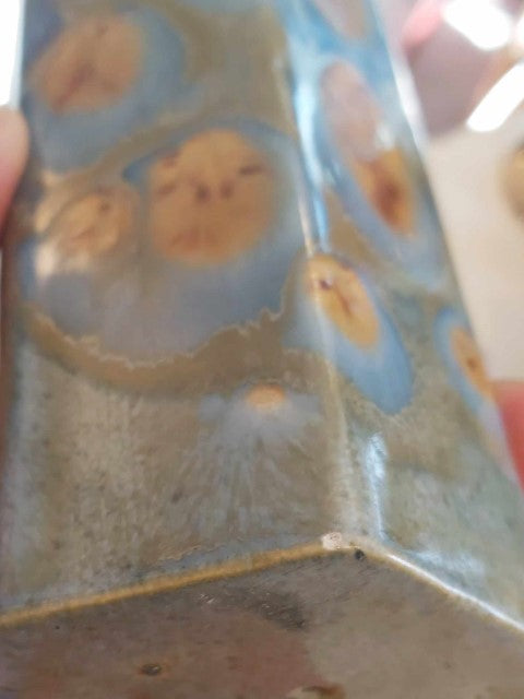 Unique Glazed Hexagon Vase