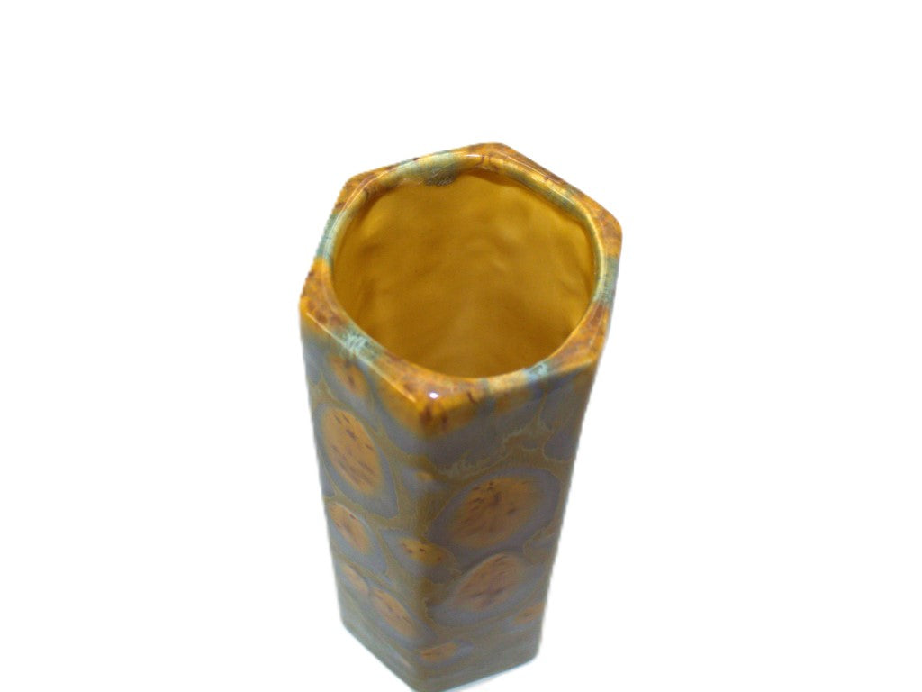 Unique Glazed Hexagon Vase