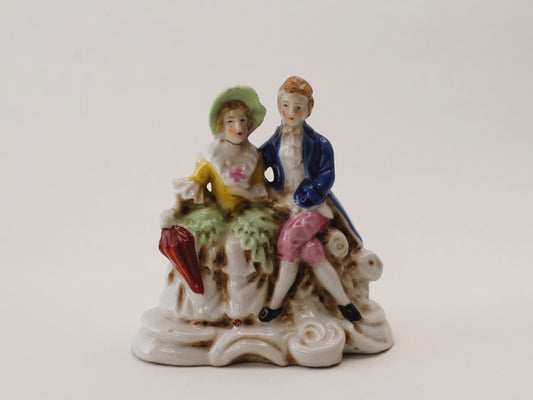 Bridgerton Style Couple Courting Figurine