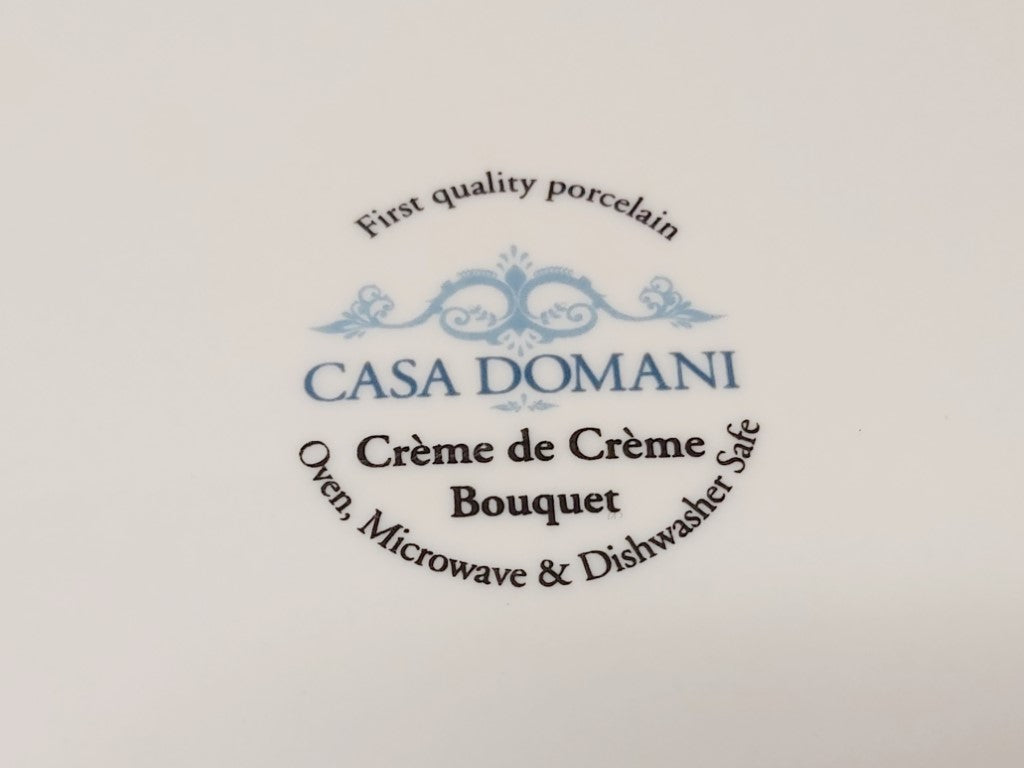 Casa Domani Creme de Creme Bouquet Plate