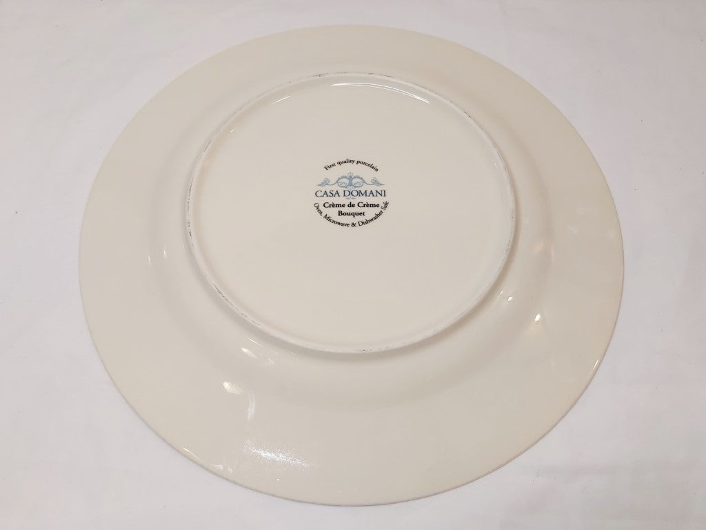 Casa Domani Creme de Creme Bouquet Plate
