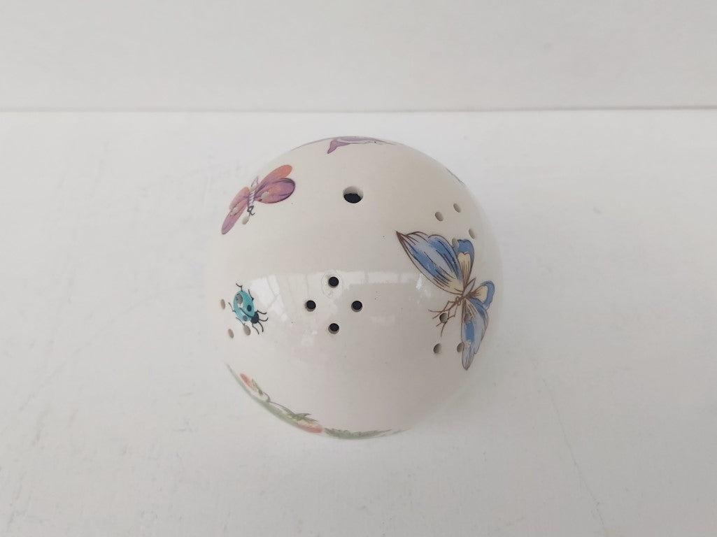 Butterfly, Strawberries & Ladybugs Ceramic Pomander