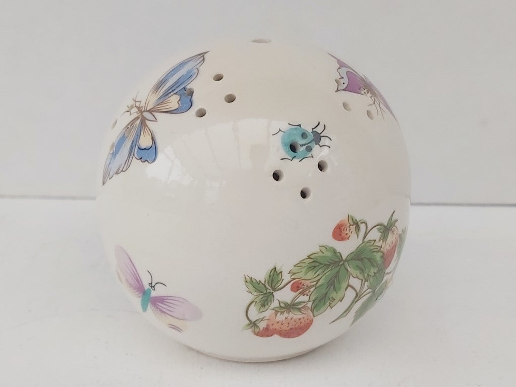 Butterfly, Strawberries & Ladybugs Ceramic Pomander