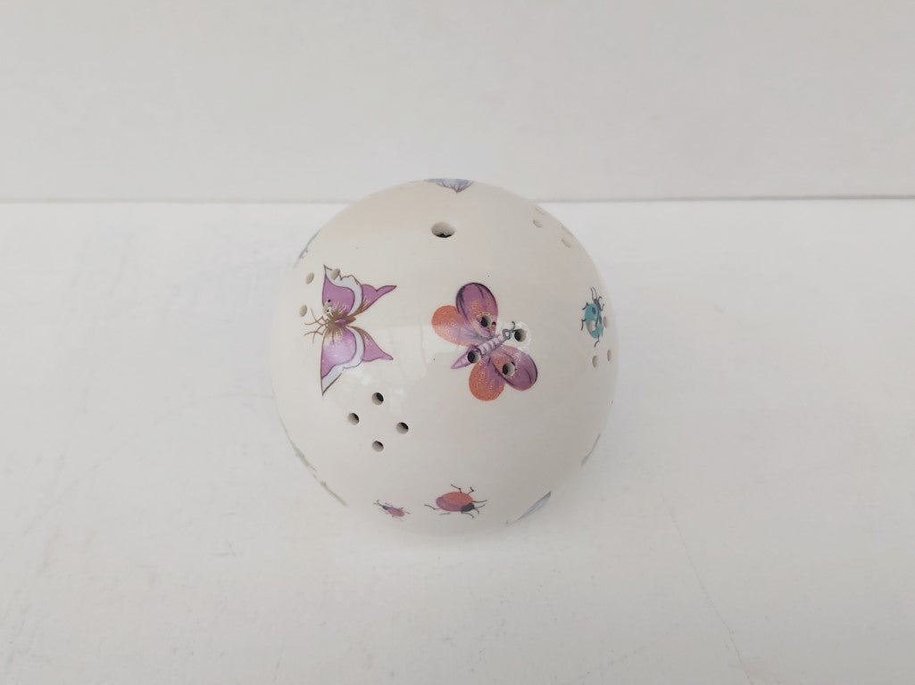 Butterfly, Strawberries & Ladybugs Ceramic Pomander