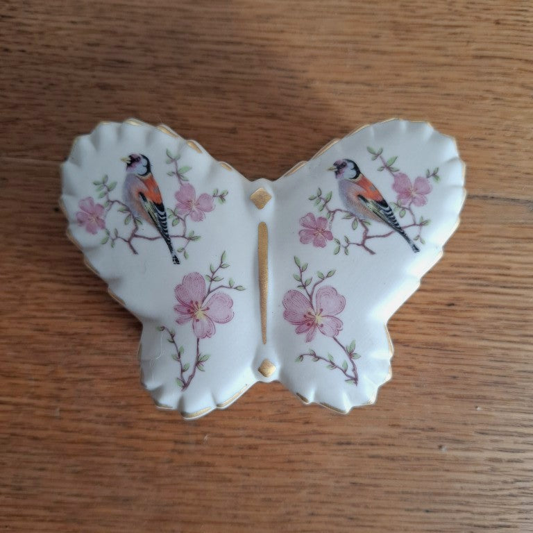 Porcelain Butterfly Trinket Box