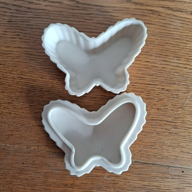 Porcelain Butterfly Trinket Box