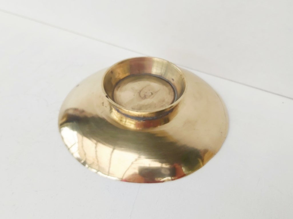 Chinese Brass Engraved Dish