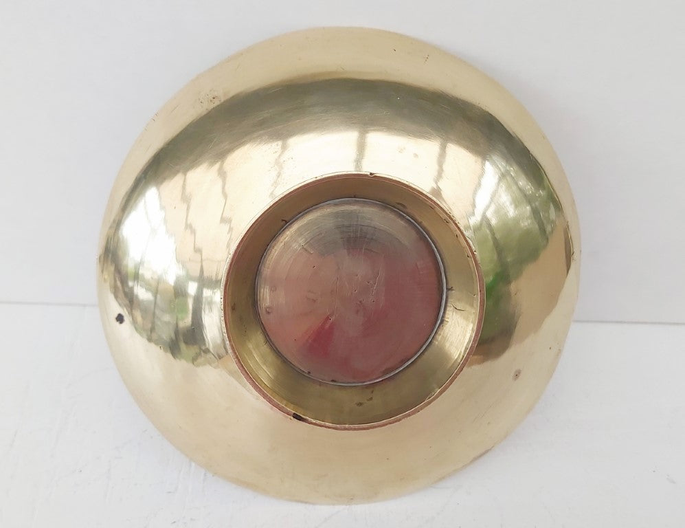 Chinese Brass Engraved Dish