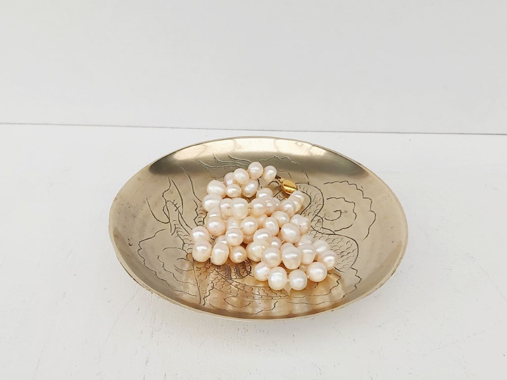 Chinese Brass Engraved Dish