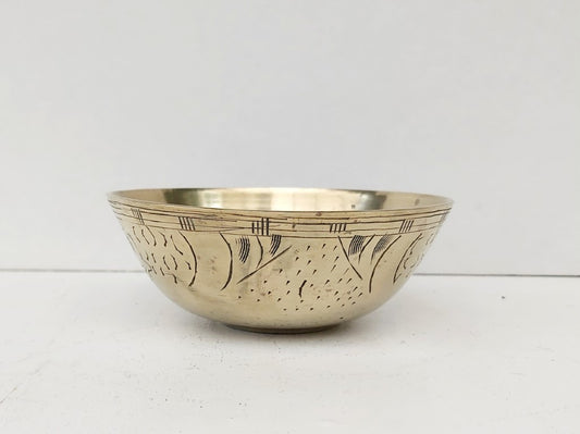 Chinese Brass Decorative Engraved Brass Bowl