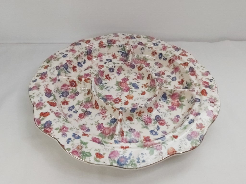 Chintz 5 Part Ceramic Serving Platter