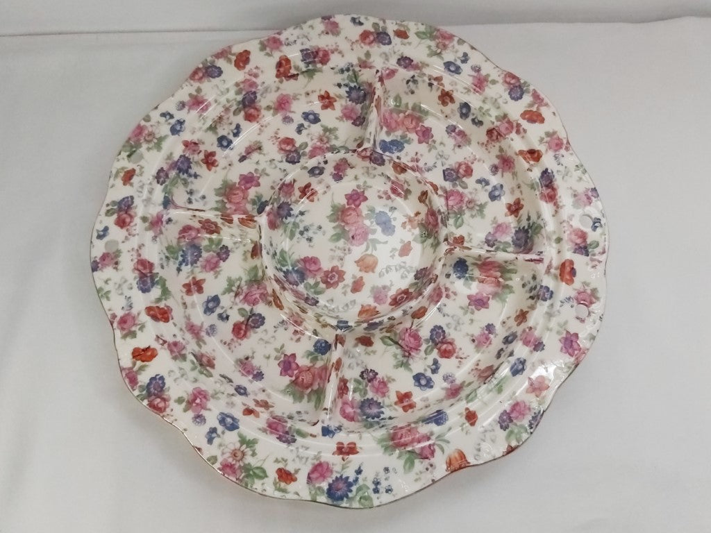 Chintz 5 Part Ceramic Serving Platter