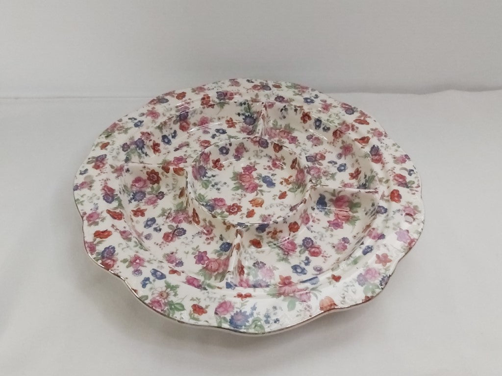 Chintz 5 Part Ceramic Serving Platter