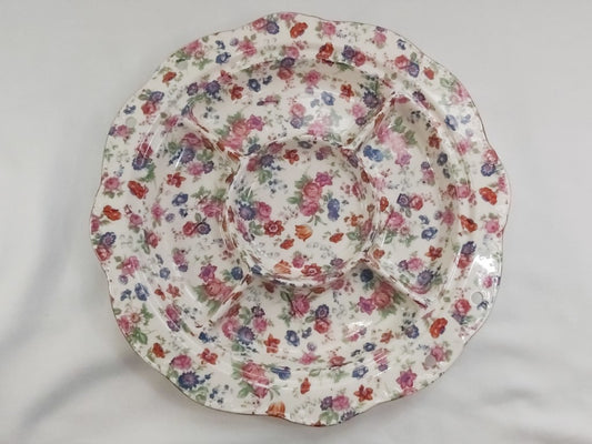 Chintz 5 Part Ceramic Serving Platter