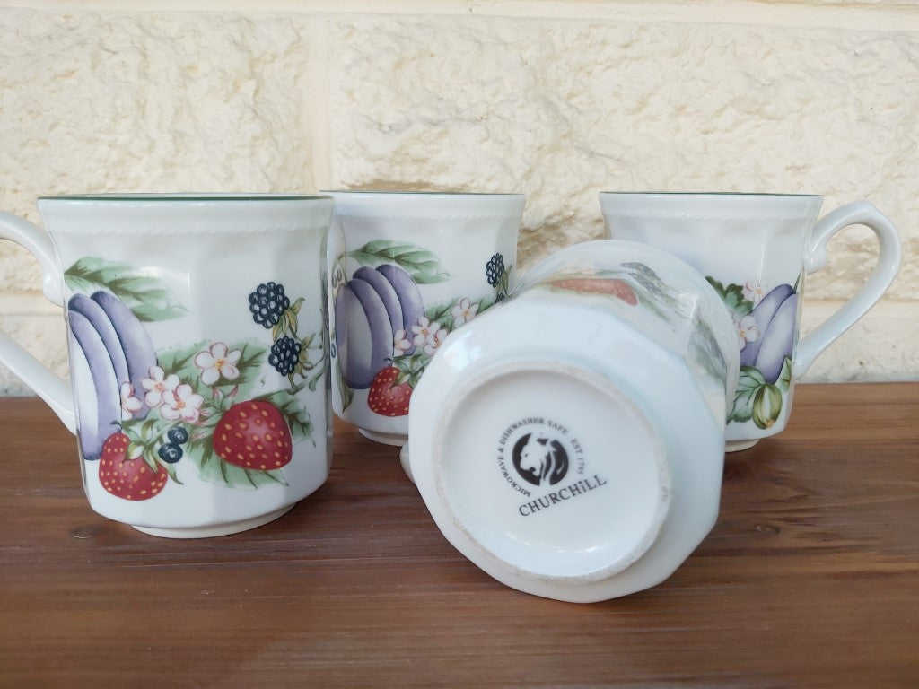 Churchill Victorian Orchard Coffee Cups Set of 4