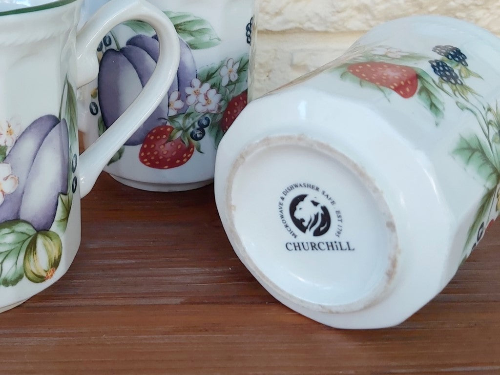 Churchill Victorian Orchard Coffee Cups Set of 4