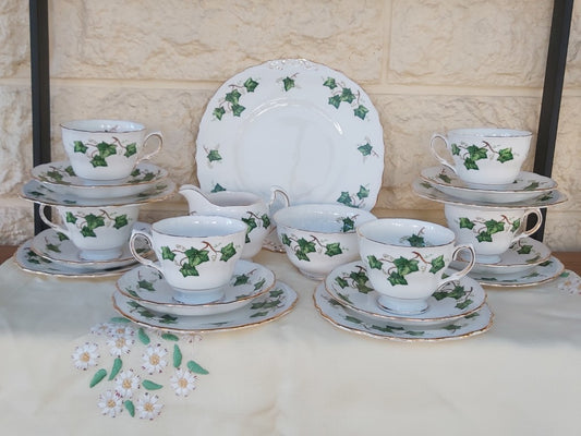 Colclough Ivy Leaf Pattern Tea Set