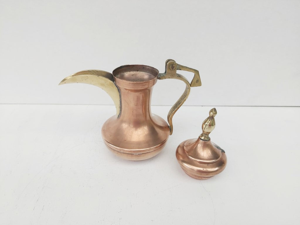 Vintage Turkish Dallah Copper & Brass Coffee Pot
