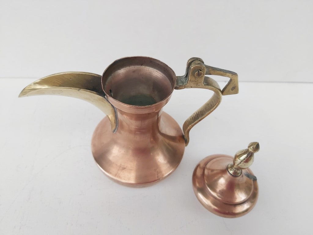 Vintage Turkish Dallah Copper & Brass Coffee Pot