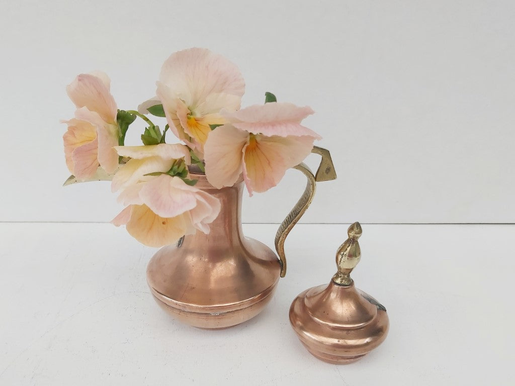 Vintage Turkish Dallah Copper & Brass Coffee Pot