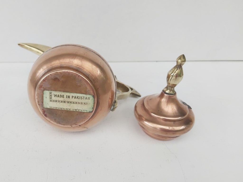Vintage Turkish Dallah Copper & Brass Coffee Pot