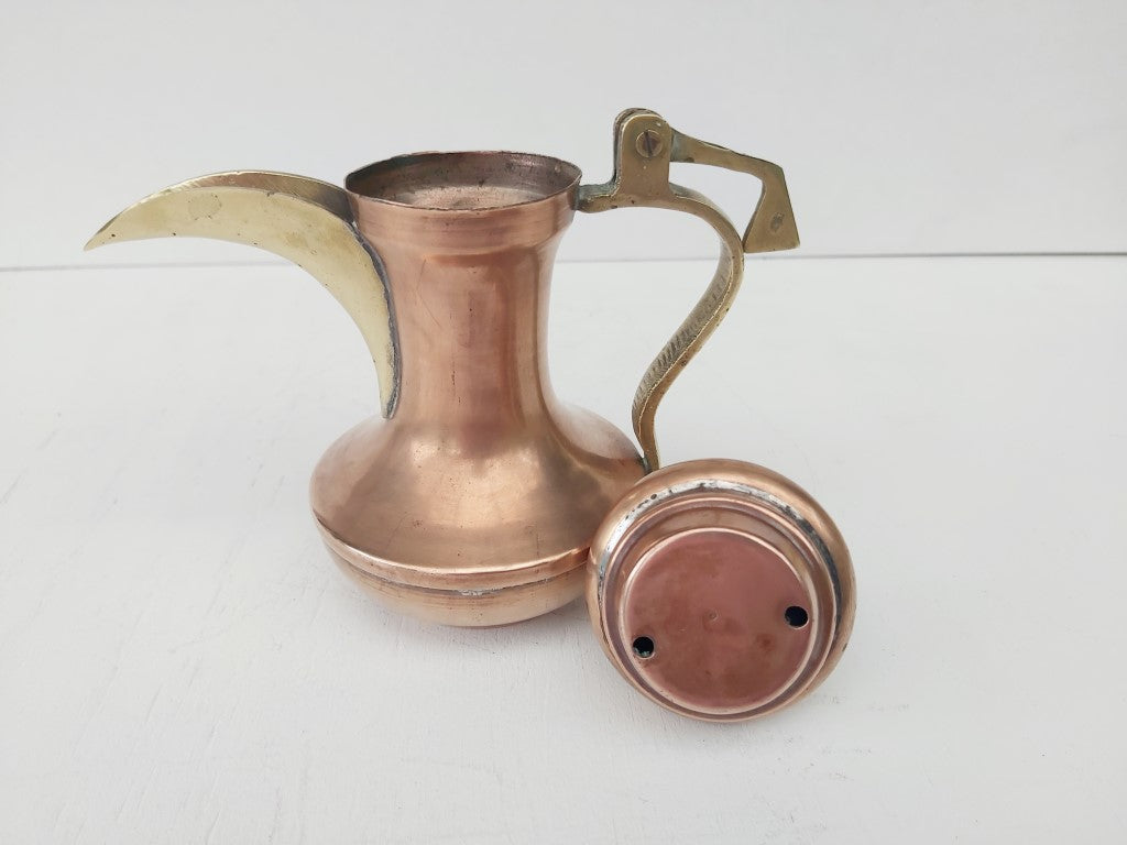 Vintage Turkish Dallah Copper & Brass Coffee Pot