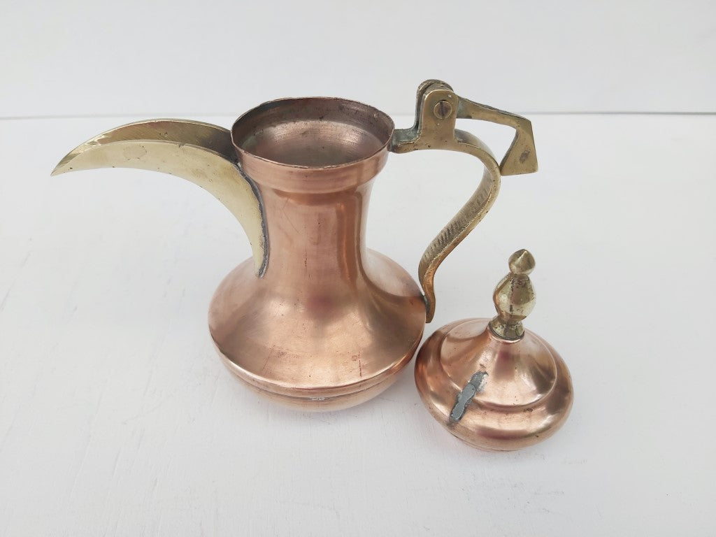 Vintage Turkish Dallah Copper & Brass Coffee Pot