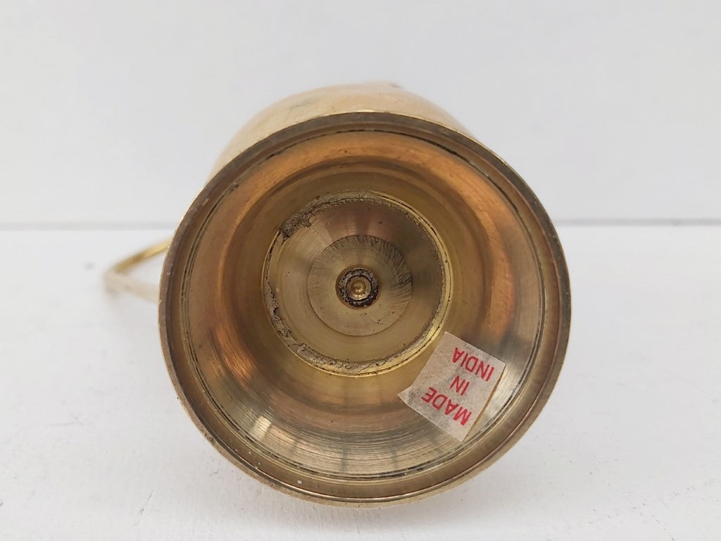 Enamelled Brass Pitcher / Vase