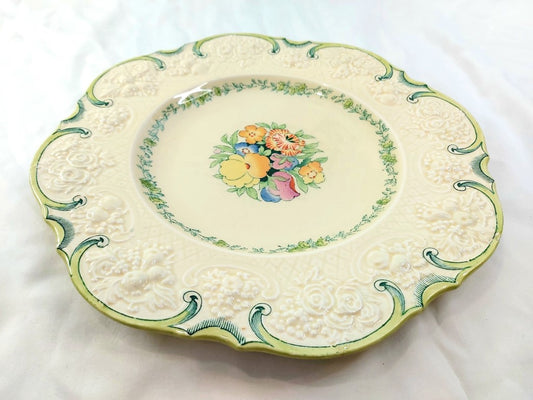 Crown Ducal 1930's Majolica Floral Plate