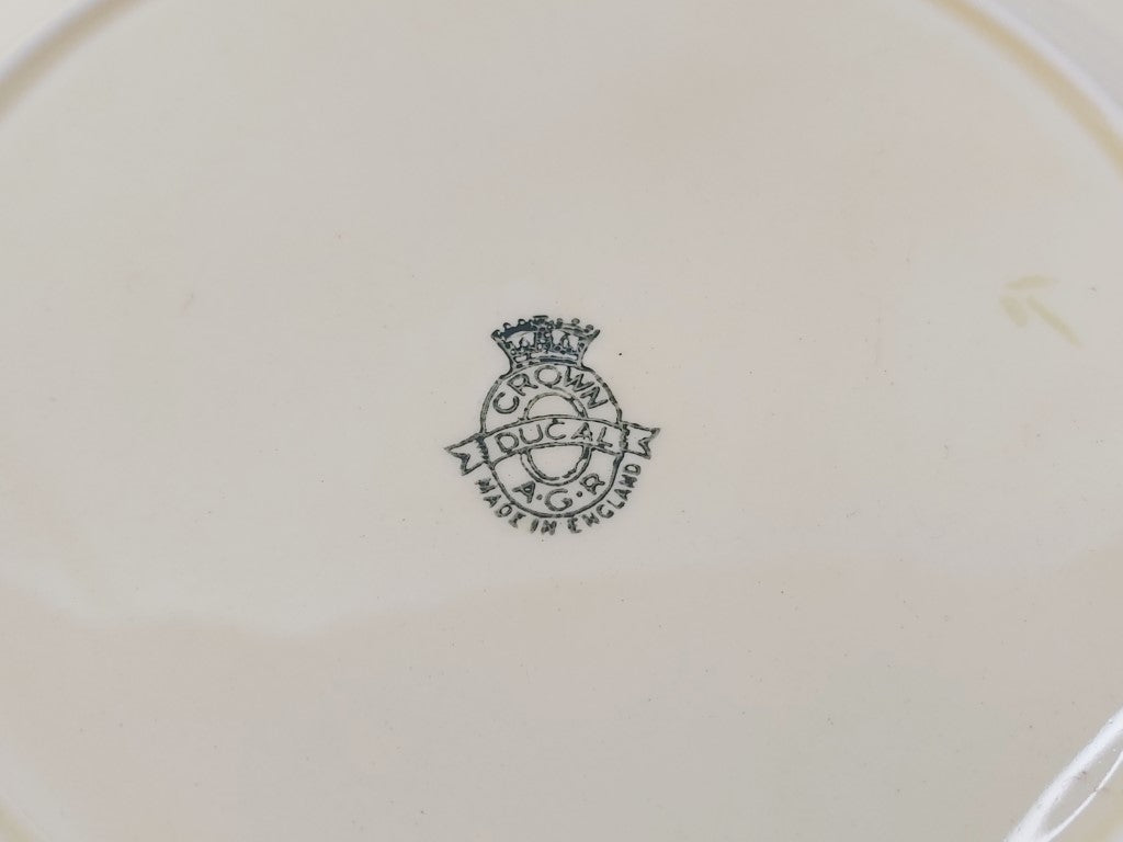 Crown Ducal 1930's Majolica Floral Plate